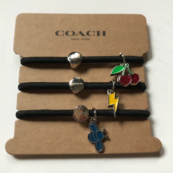 Coach Accessories - Coach elastic ponytail bands NWT